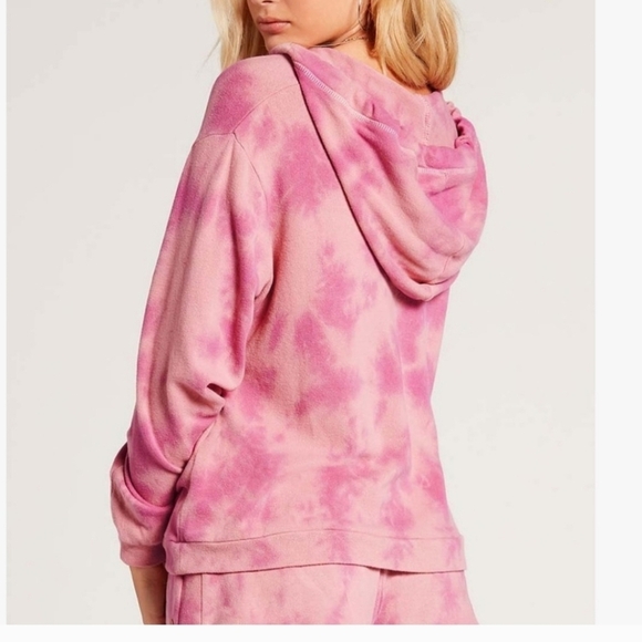 VOLCOM NEW Pullover Hooded Mauve tie-dye sweater hoodie S Beach Coastal Skater - Picture 2 of 7